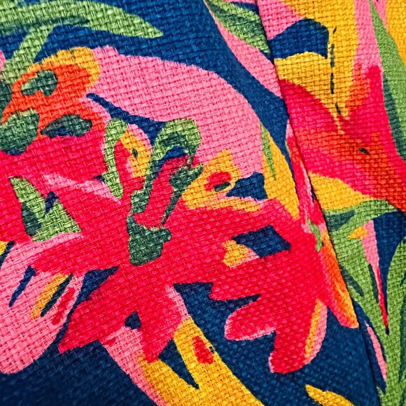 J.Crew Tropical Floral Bodycon Shift Dress Knee Length Sleeveless Multicolor 4 - Picture 11 of 12